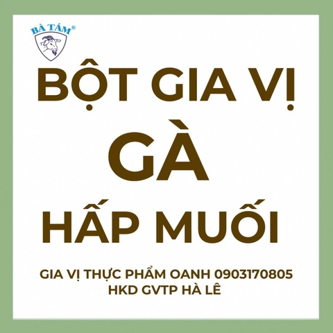 Bột gia vị GÀ HẤP MUỐI Bà Tám (từ 500gr)