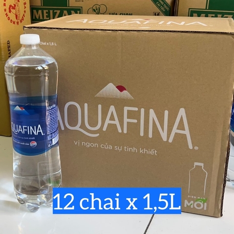 (Thùng 12) Nước khoáng AQUAFINA 1,5L