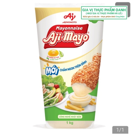 (Thùng 12) Aji Mayo tuýp 1Kg