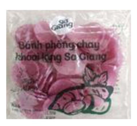 BÁNH PHỒNG KHOAI LANG TÍM Sa Giang (100g)