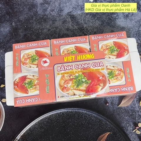 (Lốc 12) Viên gia vị BÁNH CANH CUA Việt Hương