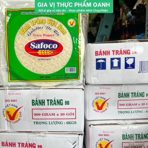 (Thùng 20) Bánh tráng size 22cm, 300gr Safoco
