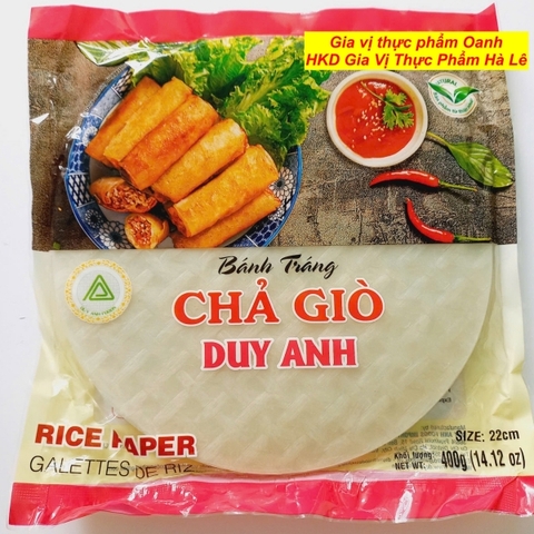 (Thùng 40) Bánh tráng chả giò 22cm (400g)-DUY ANH