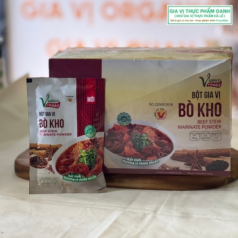 Bột gia vị bò kho Vianco (18gr)-Hộp 25
