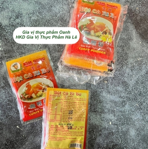 Bột cà ri bơ Kim Hưng (1 gói 5gr/ Lốc 10 gói/ Hộp 10 lốc)