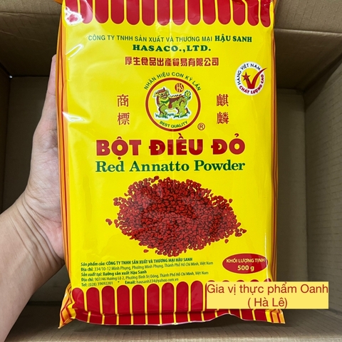 Bột điều đỏ Hậu Sanh (500gr)