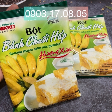 (Thùng 30) Bột bánh chuối hấp Hương Xưa (250gr)