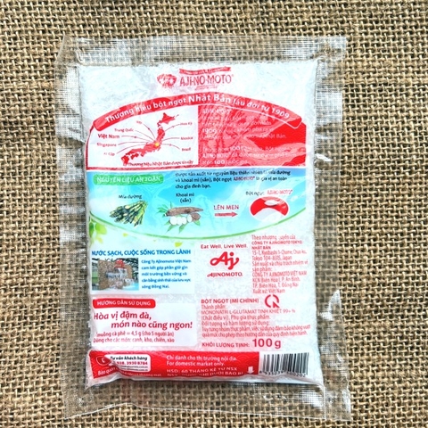 (Thùng 120) Bột ngọt Ajinomoto 100gr hạt to