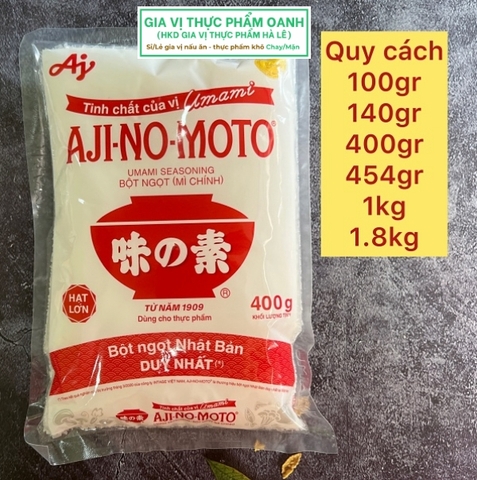 (Thùng 30) Bột ngọt Ajinomoto 400gr hạt nhỏ