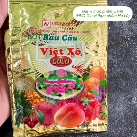 Bột rau câu Việt Xô 25gr/2-3 lít nước- SP cao cấp chính hiệu Hải Phòng