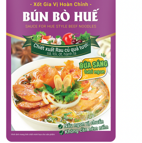 (Set 5) Gia vị hoàn chỉnh BÚN BÒ HUẾ Barona (110gr)