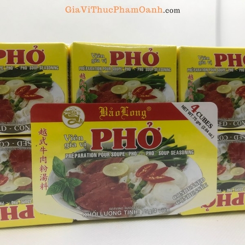 (Set 6) Viên gia vị PHỞ Bảo Long (75gr)
