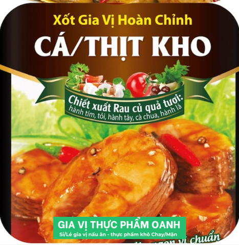 Gia vị hoàn chỉnh CÁ THỊT KHO Barona (80gr)