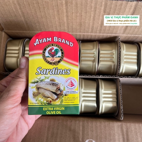 Cá trích ngâm dầu Olive 120gr Ayam Brand