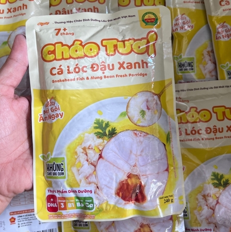 Cháo tươi Cây Thị cá lóc đậu xanh (240gr)