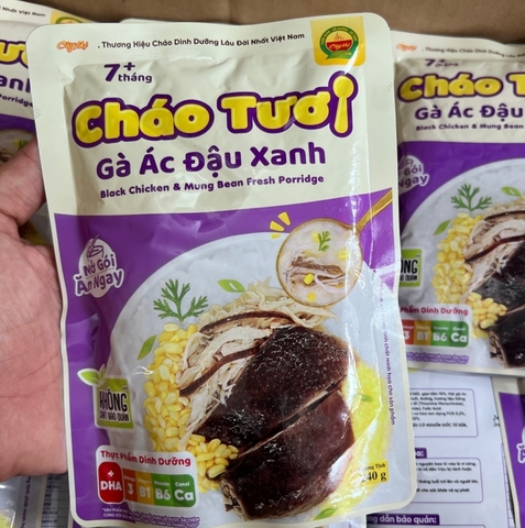 Cháo tươi Cây Thị gà ác đậu xanh (240gr)