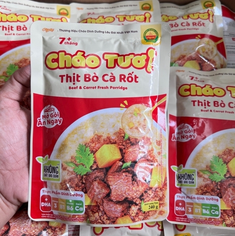 Cháo tươi Cây Thị thịt bò cà rốt (240gr)
