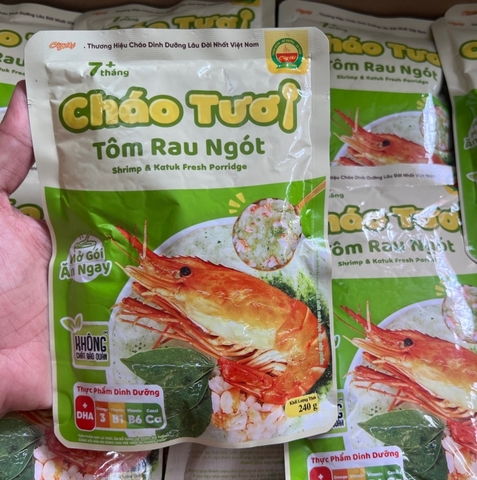 Cháo tươi Cây Thị tôm rau ngót (240gr)