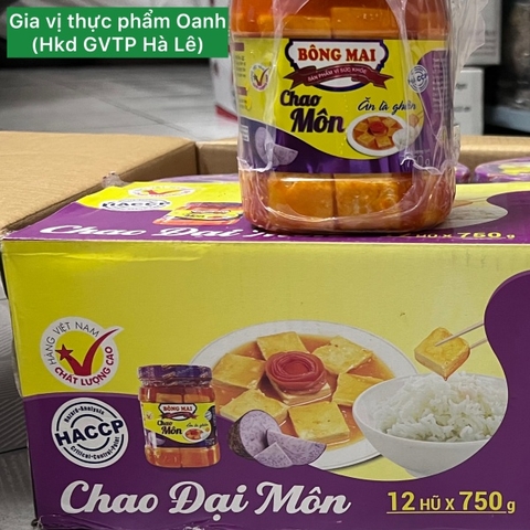 (Thùng 12) Chao môn Bông Mai (750gr)