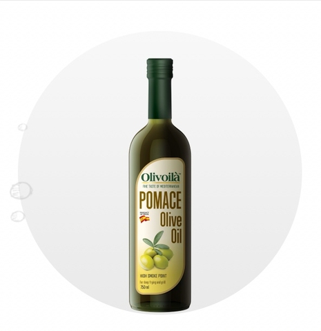 (Thùng 6) Dầu Olive Pomace Olivoila (750ml)