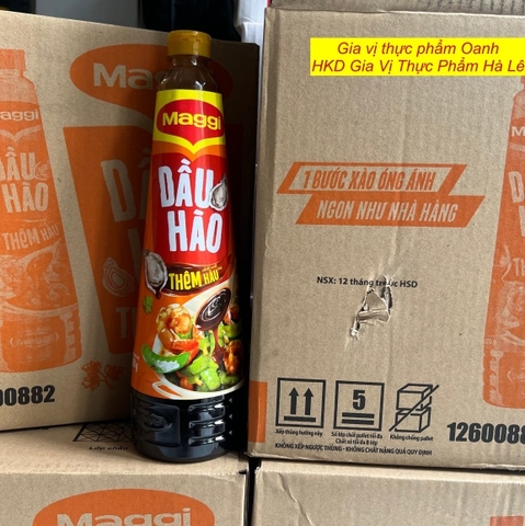 (Thùng 12) Dầu hào Maggi 820gr