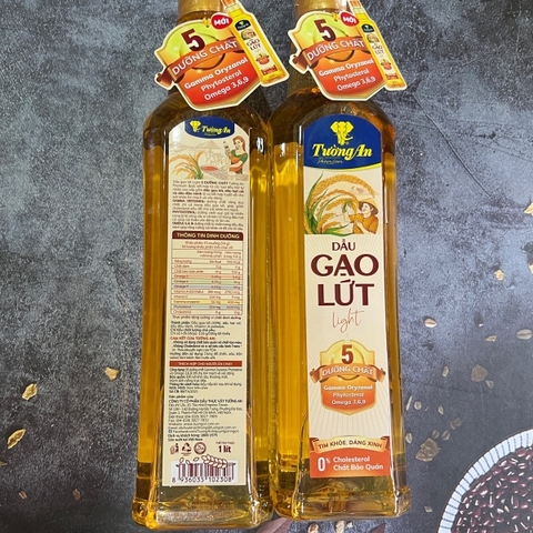(Thùng 12) Dầu gạo lứt Tường An (1L)