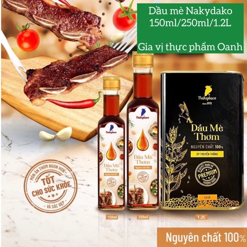 (Thùng 12) Dầu mè thơm Nakydako (250ml)