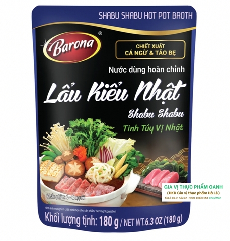 (5 gói) Lẩu kiểu Nhật Shabu Shabu 180gr