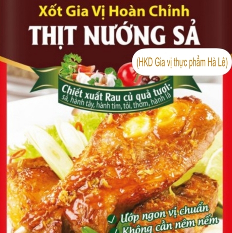 (Set 5/ 2,5-3kg) Gia vị hoàn chỉnh THỊT NƯỚNG SẢ Barona (80gr)