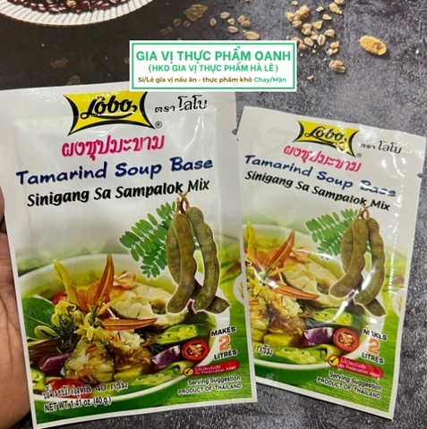 Gia vị hỗn hợp me có thể nấu canh chua (40gr) Lobo