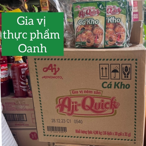 (Thùng 160) Gia vị cá kho Aji Quick 31gr