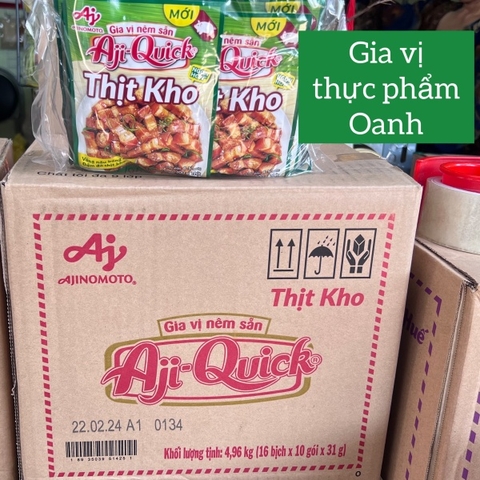 (Thùng 160) Gia vị thịt kho Aji Quick 31gr
