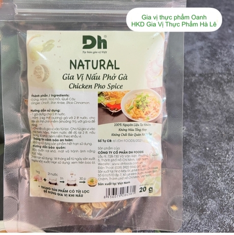 (Thùng 48) Gia vị thảo mộc DH-Phở gà (20gr)