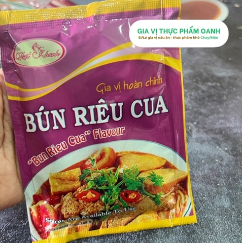 Gia vị hoàn chỉnh BÚN RIÊU CUA Việt Khanh (100gr)