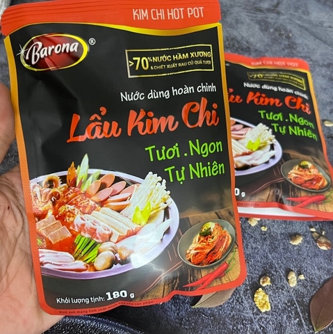 Nước dùng hoàn chỉnh Lẩu kim chi Barona (180gr)