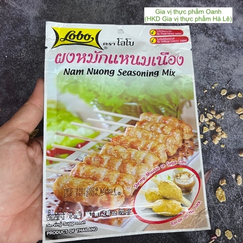 Bột gia vị nem nướng hiệu Lobo Thái Lan (70gr)