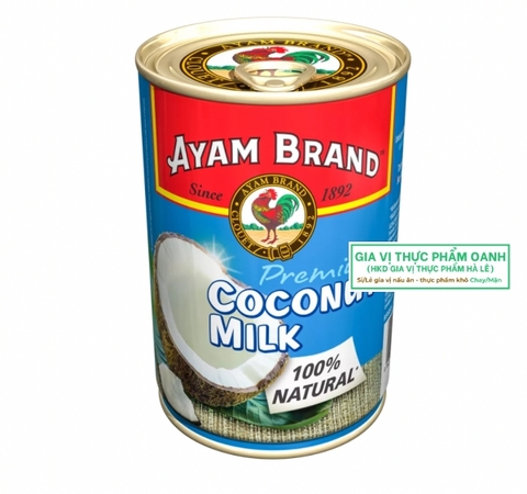 Nước cốt dừa nguyên chất tự nhiên Ayam Brand (400ml)