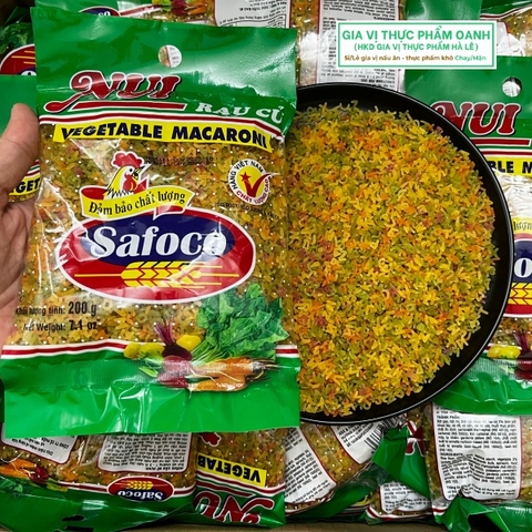 (Set 5) Nui chữ rau củ (200gr) Safoco