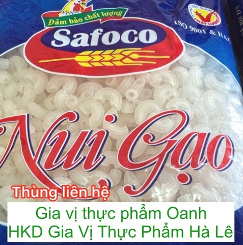 (Thùng 25) Nui gạo tôm khô (chữ C) 200gr Safoco