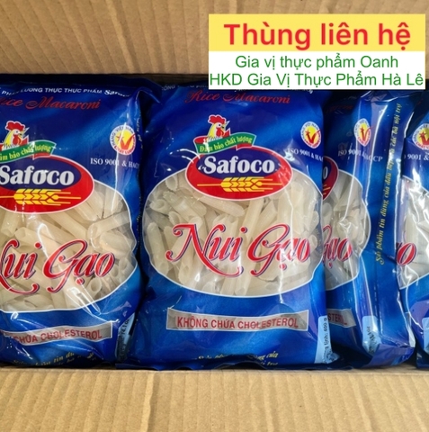 (Thùng 12) Nui gạo ống xéo(400gr) Safoco