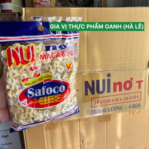 (Thùng 20) Nui nơ tròn(200gr) Safoco
