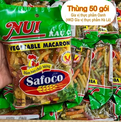 Nui ống rau củ (200gr) Safoco