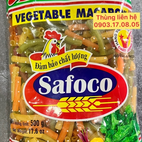 (Thùng 20) Nui ống rau củ (500gr) Safoco