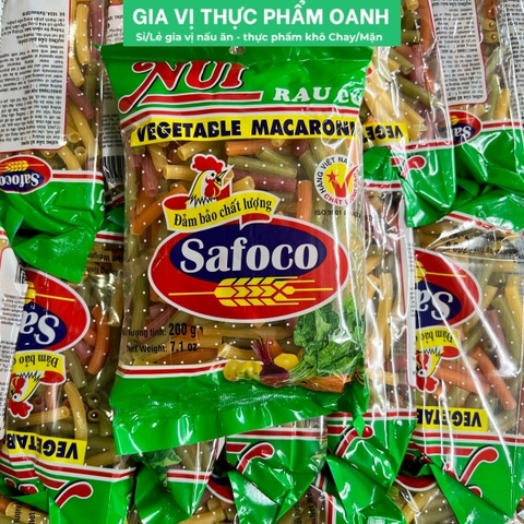 (Thùng 50) Nui ống rau củ (200gr) Safoco