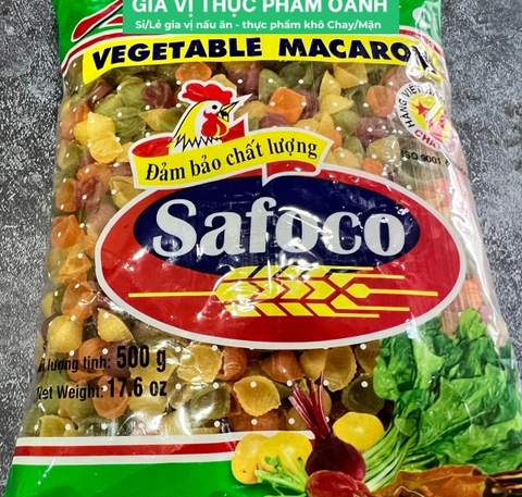(Thùng 20) Nui sò rau củ Safoco (500gr)