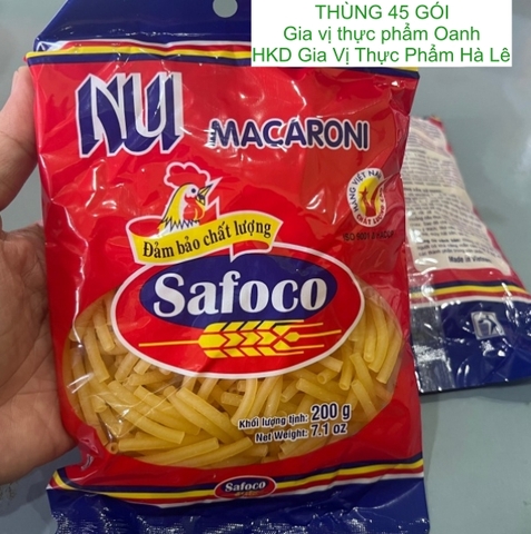 (Thùng 45) Nui nhỏ 200gr Safoco