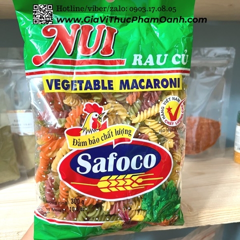 (Thùng 20) Nui xoắn rau củ(300gr) Safoco