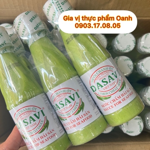 (Thùng 24) Muối chanh ớt Xanh Dasavi 260gr