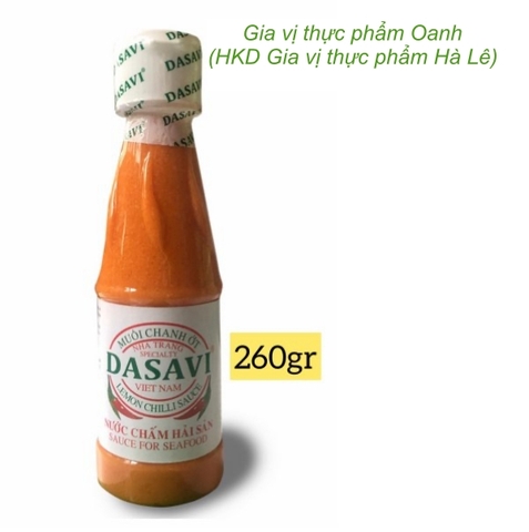 (Thùng 24) Muối chanh ớt Đỏ Dasavi 260gr