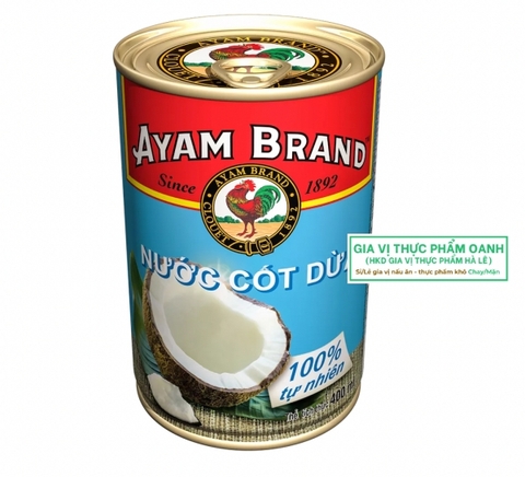 Nước cốt dừa ít béo Ayam Brand 17% độ béo (400ml)